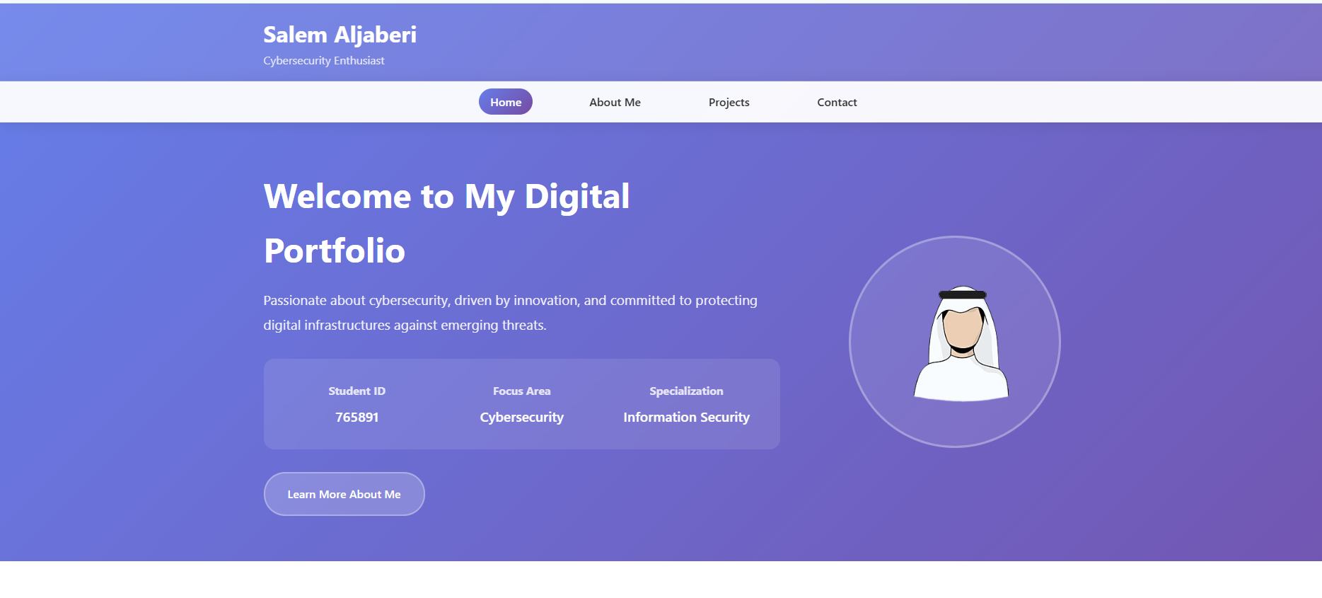 Portfolio Website Screenshot